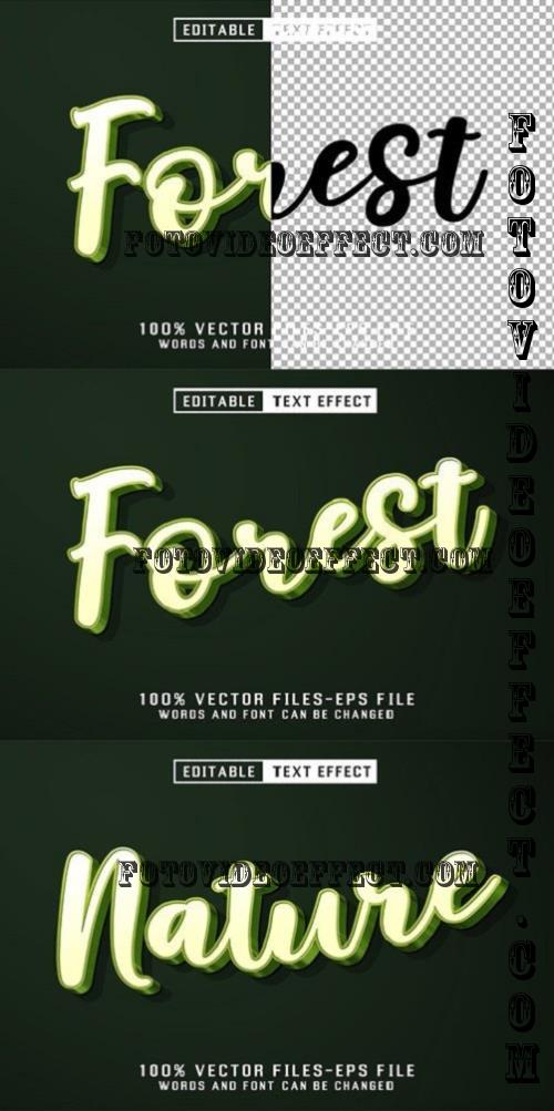 Forest 3d Text - Editable Text Effect - 3VZ9PLK