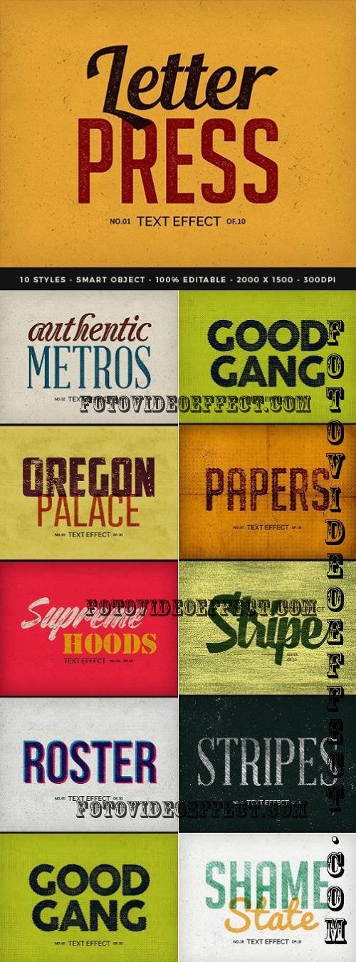 Vintage Letterpress Text Effects - 19333065 - X63TC2E