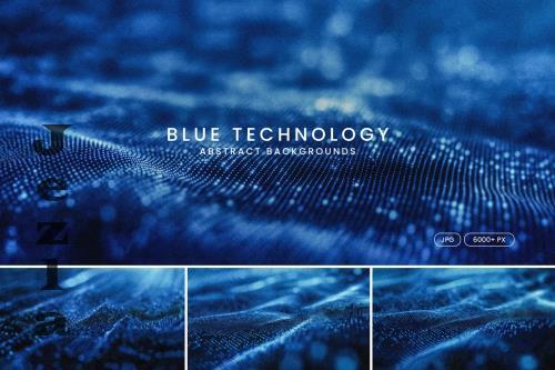 Blue Abstract Technology Backgrounds - 2W2FWCD