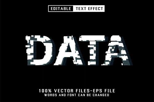 Data Editable Text Effect - LJAQXYW