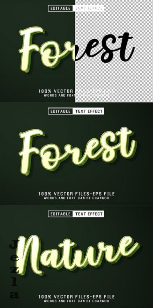 Forest 3d Text - Editable Text Effect - 3VZ9PLK