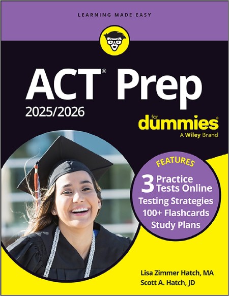 Zimmer Hatch Lisa  ACT Prep 2025-2026 For Dummies 2024