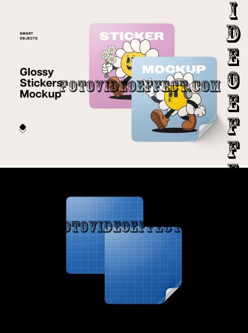 Two Stickers Mockup Scene - 287035660