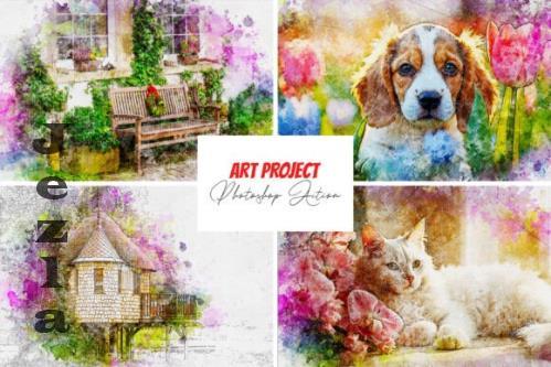 Art Project Photoshop Action - 286996705