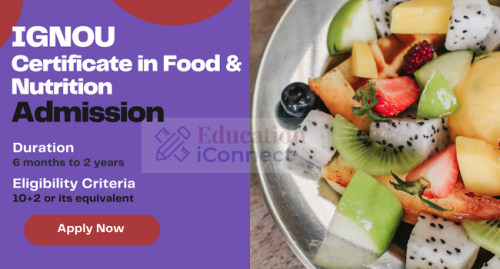 Certificate In Food And Nutrition