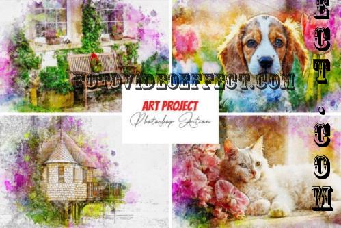 Art Project Photoshop Action - 286996705