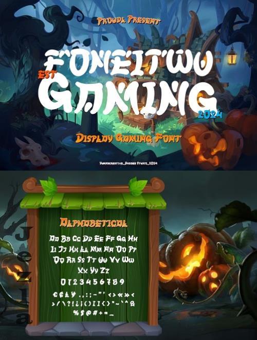 Foneitwu - Display Gaming Font - 287706214