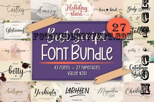 Best Script Font Bundle - 27 Premium Fonts