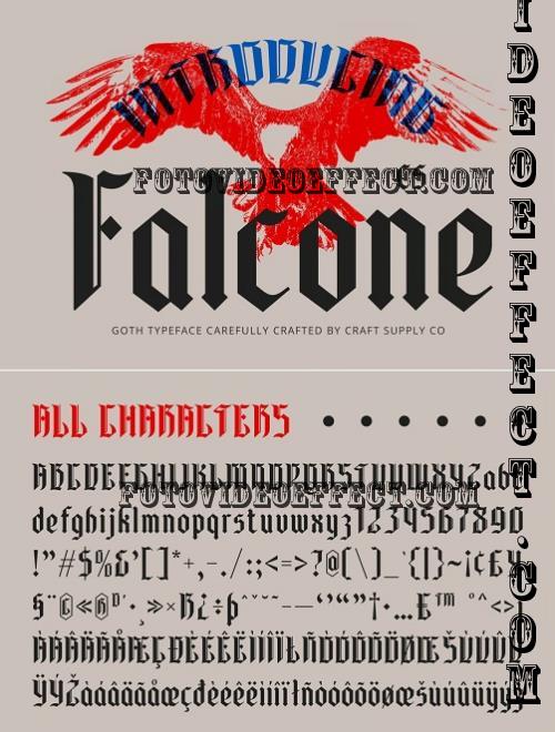 CS Falcone - Gothic Font - 285846010 - Z96557Z