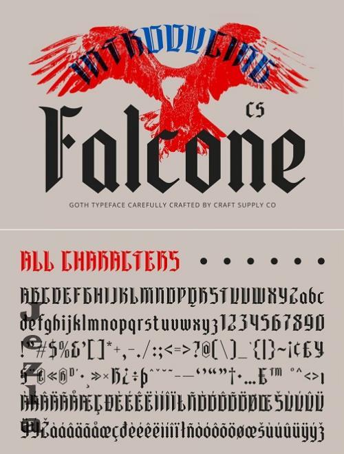 CS Falcone - Gothic Font - 285846010 - Z96557Z