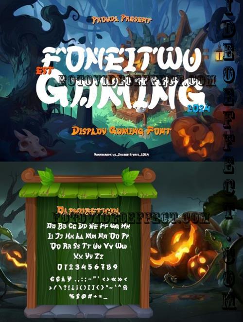 Foneitwu - Display Gaming Font - 287706214