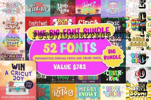 The Big Font Bundle - 52 Premium Fonts