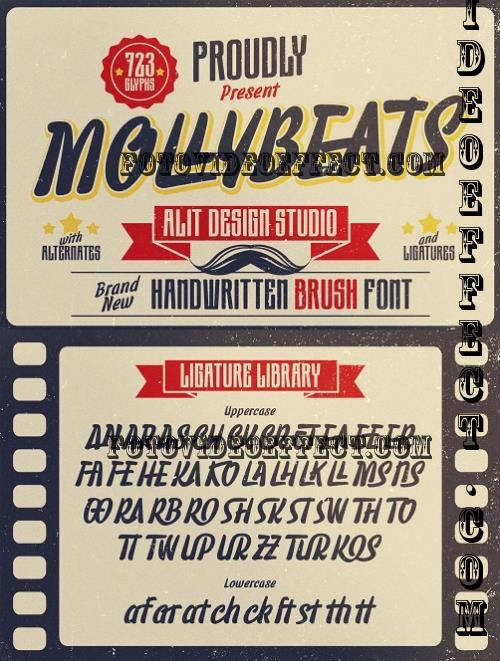 Molly Beats Handwritten Font - 285556918 - LKSSZNV