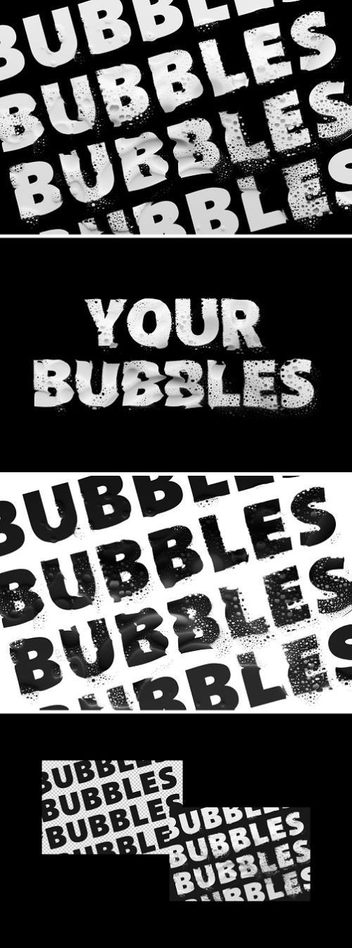 Distort Bubble Text Effect