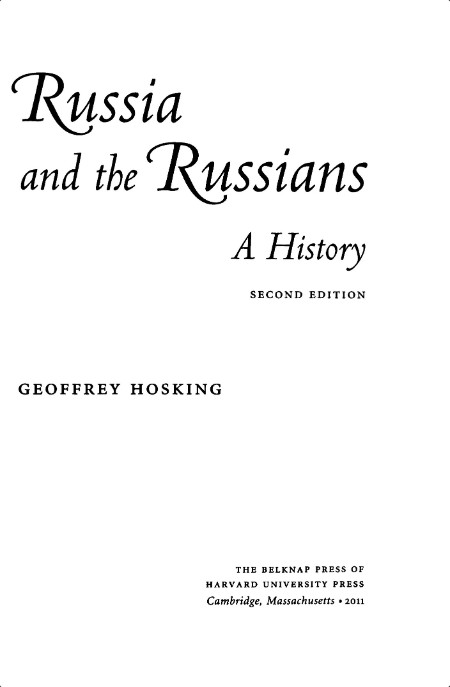 [history] Russia and the Russians  A History, Second Edition by Geoffrey Hosking PDF