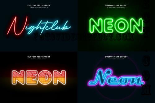 Neon Text Effect Collection Mockup - GDHSTPG