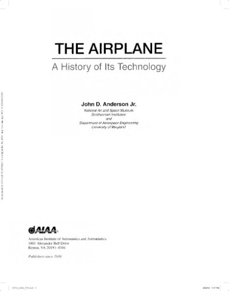 Anderson J  The Airplane  A History of its Technology 2002