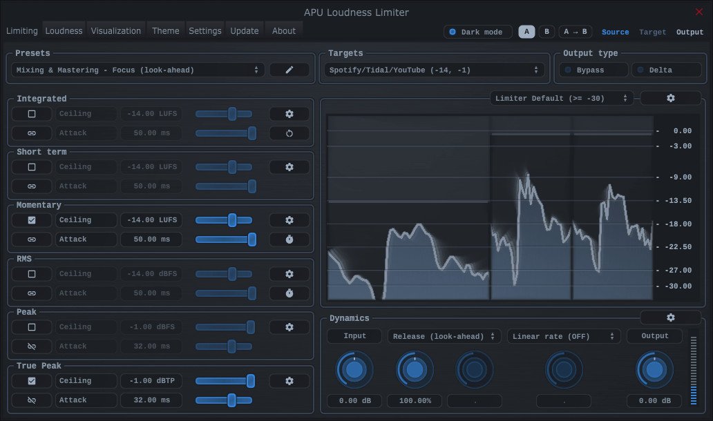 APU Software APU Loudness Limiter 3.0.2 (Win macOS)