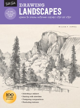 Drawing: Landscapes with William F. Powell: Learn to draw outdoor scenes step by s... 8e5e750b0da2d84dcd95456ccb3e2097