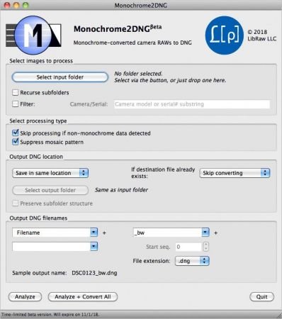 LibRaw Monochrome2DNG 1.7.0.72 (x64)