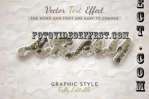 Army Sticker Editable Text Effect - 287566721