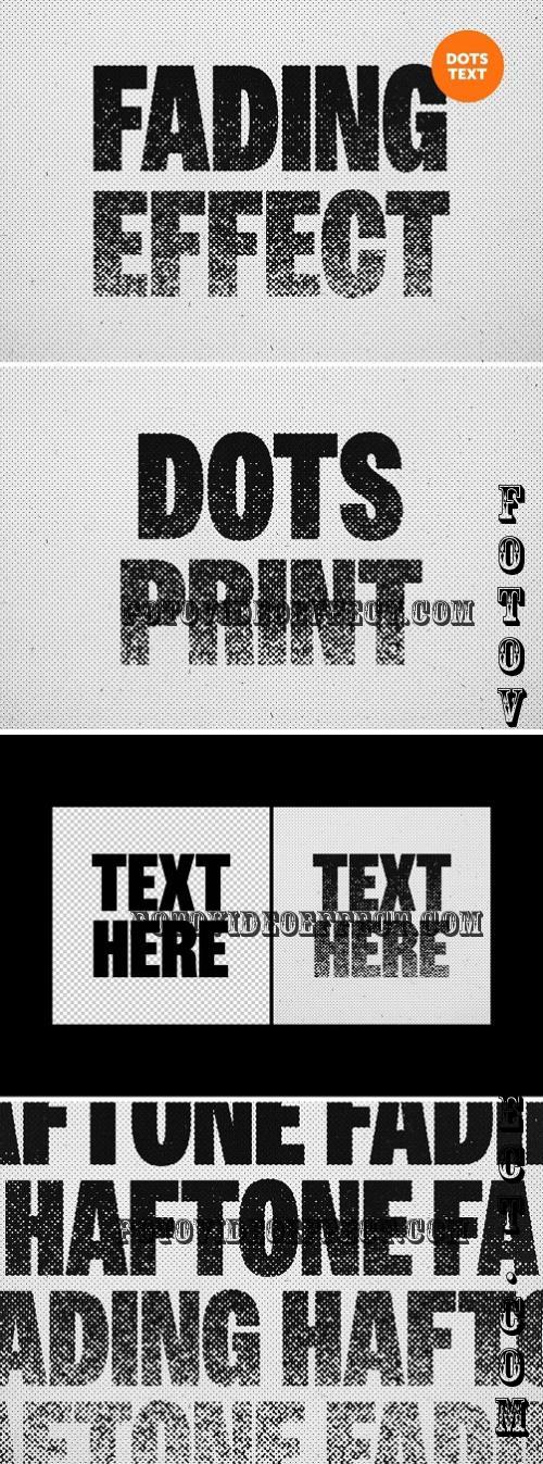 Halftone Fade Text Effect - 287773851 - 6768666