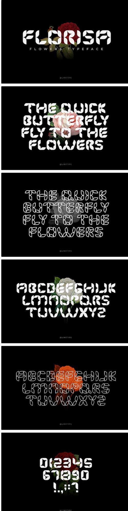 Florisa - Flowers font - 10311595