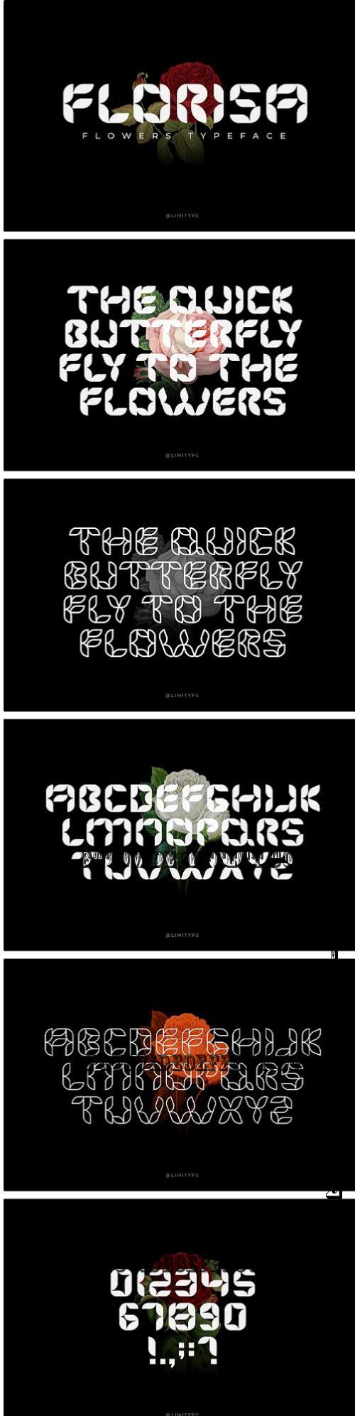 Florisa - Flowers font - 10311595