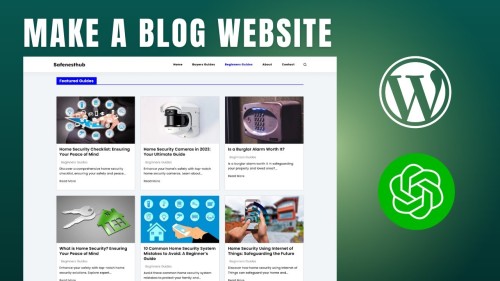 Build Blogging Wordpress Website + Blog Guide With Chatgpt