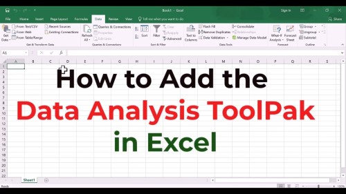 Analyze Data In Microsoft Excel With The Analysis Toolpak