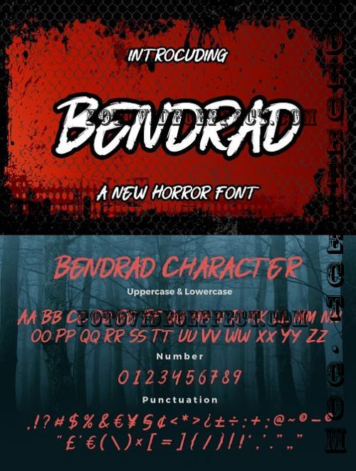 Bendrad a New Horror Font - 280006919 - LTH57KP