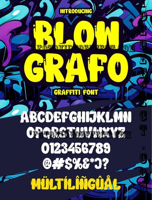 Blow Grafo - Urban Graffiti Font - VYEG7WX