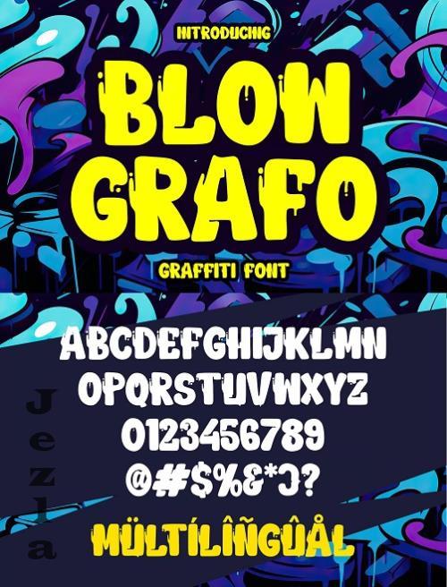 Blow Grafo - Urban Graffiti Font - VYEG7WX