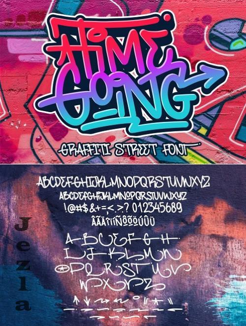 Timegoing a Graffiti Street Font - 6718531 - YP9VF3X