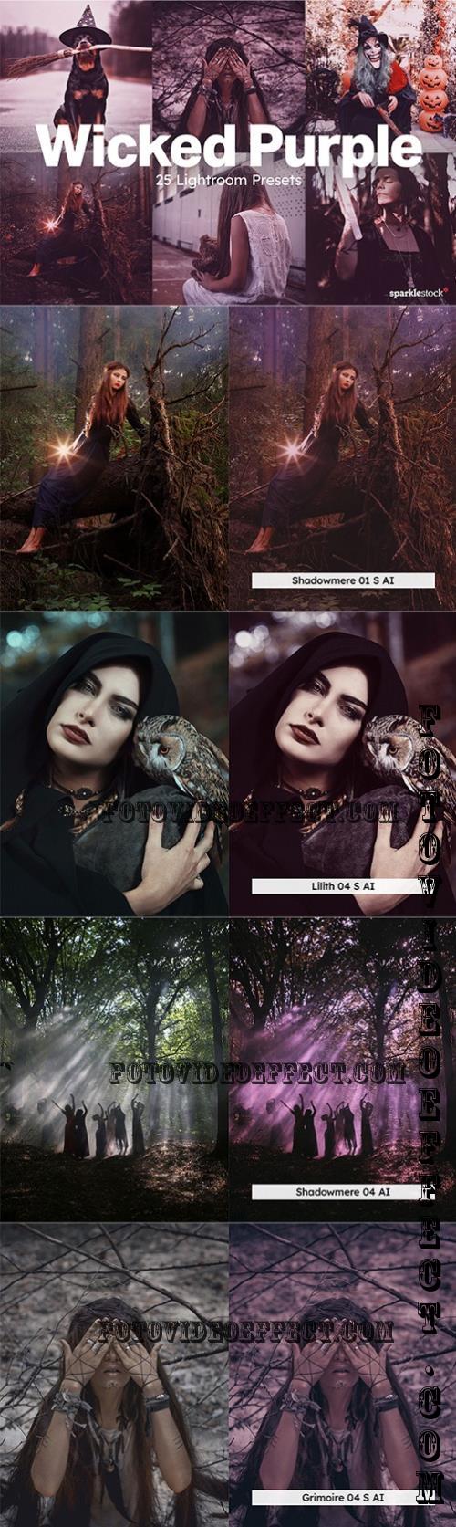 20 Wicked Purple Lightroom Presets - 287302721