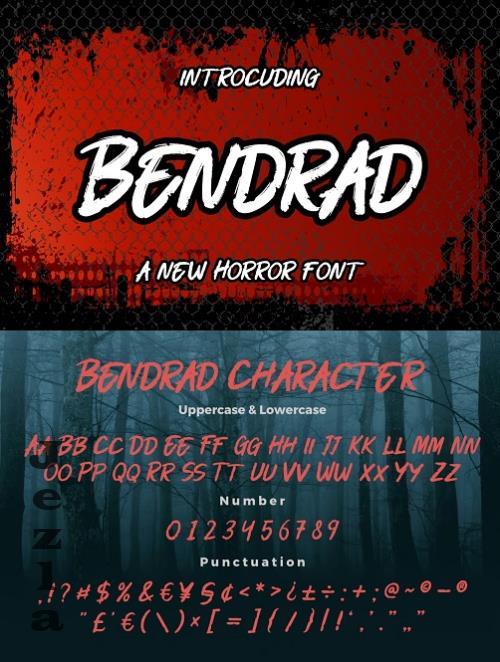 Bendrad a New Horror Font - 280006919 - LTH57KP