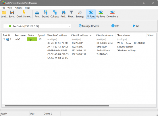 SoftPerfect Switch Port Mapper 3.1.10