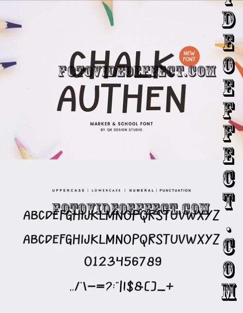 Chalk Authen - Marker & School Font - 279992476 - APWLCME