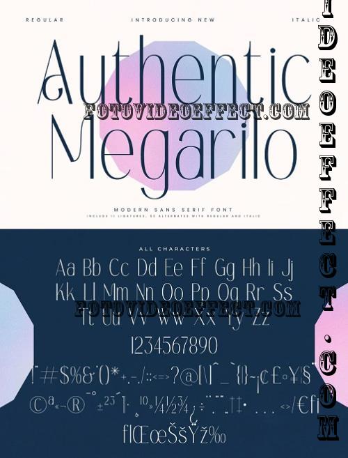 Authentic Megarilo Modern Sans Serif - 280255114 - 233PUCF