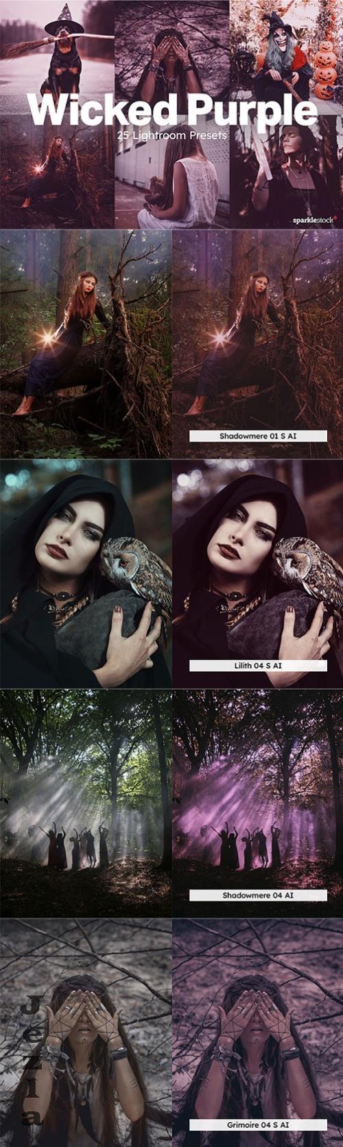 20 Wicked Purple Lightroom Presets - 287302721