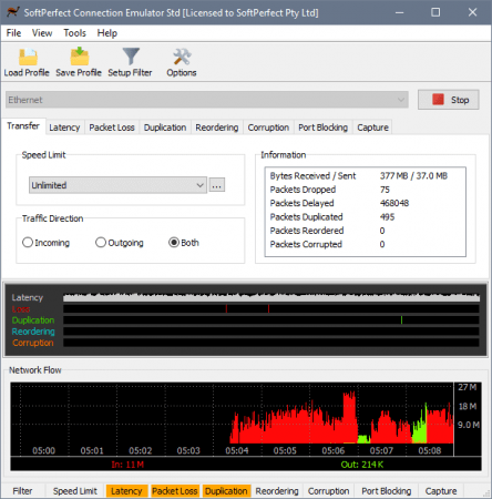 SoftPerfect Connection Emulator Pro 1.8.2