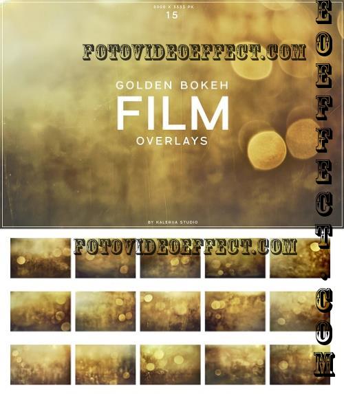 Golden Bokeh Film Overlays - MM7FLP5