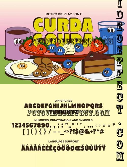 Curda Gouda - Retro Display Font - WMBKG5W