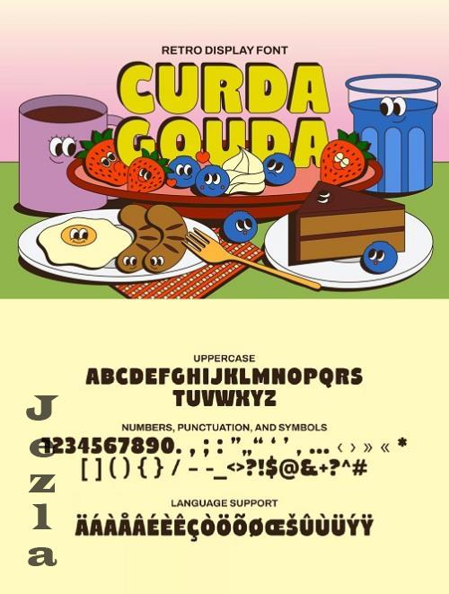 Curda Gouda - Retro Display Font - WMBKG5W