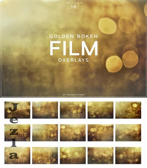 Golden Bokeh Film Overlays - MM7FLP5