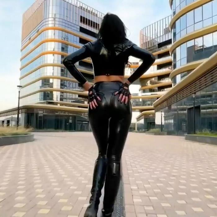 Ksenia Savo Latex Thongs Under Leather Leggings (SD 670p) - MyLatexBabe - [2024]