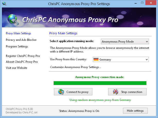 ChrisPC Anonymous Proxy Pro 9.24.0308 Multilingual