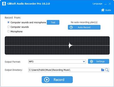 GiliSoft Audio Recorder Pro 13.2 (x64)  Multilingual 3da348e2235f50d3e12a75c601a9d1da