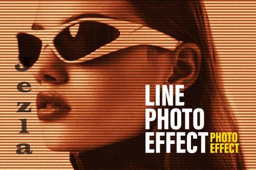 Halftone Line Photo Effect - 288017555 - U7CG5QZ