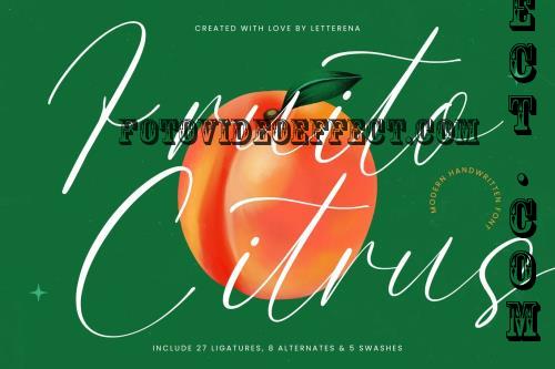 Fruito Citrus Modern Handwritten Font - 4QA2PEM